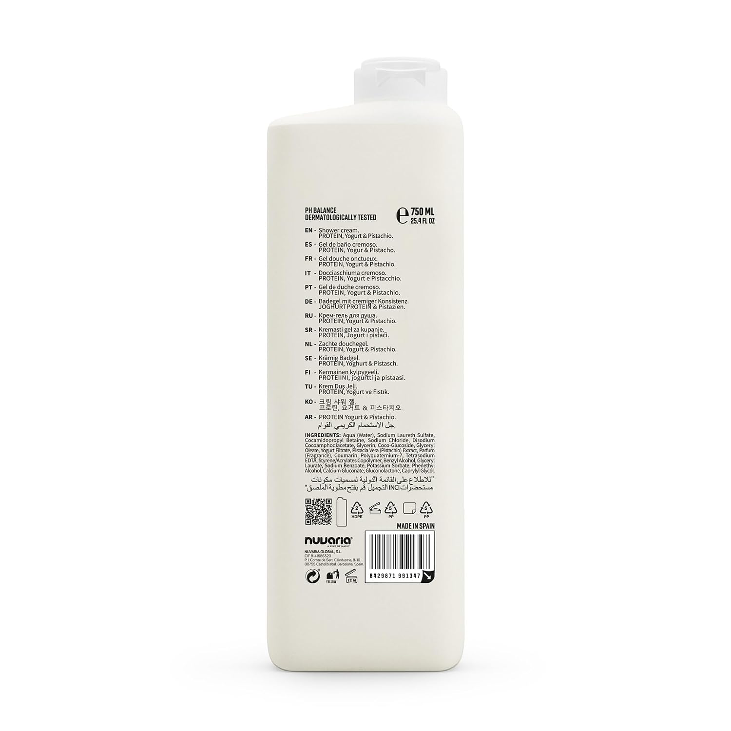 Dicora Urban Fit Shower Gel - Women and Mens Body Wash for All-Day Hydration - Prevents Premature Aging with Vitamin C - Citrus and Peach - 25.4 oz