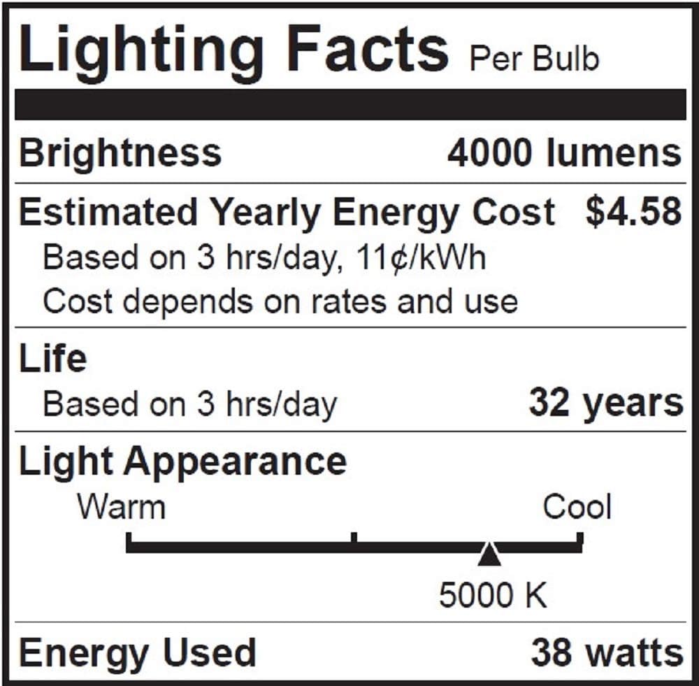 Feit Electric C4000/5K/LED LED Light Bulb, Yard, Yard Light