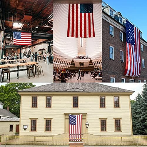 TOPFLAGS American Flag 4x6 Heavy Duty Outdoor US Flags for Outside Embroidered Stars USA Banner Sewn Stripes with Brass Grommets Vibrant Color