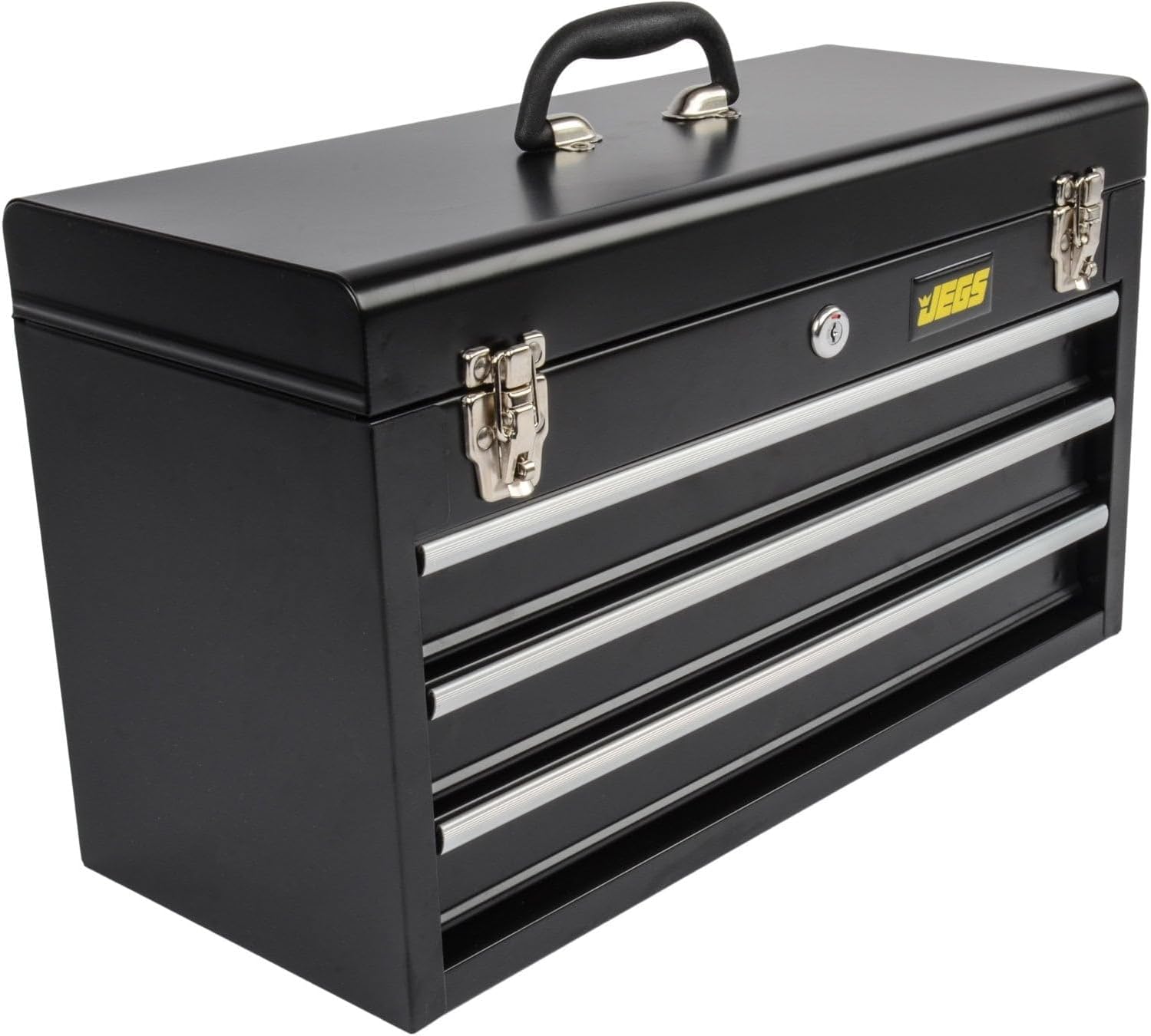 Portable 3 Drawer Tool Box | Portable 3 Drawer Tool Box for supporting automotive installation, service, or repair; aluminum and steel construction