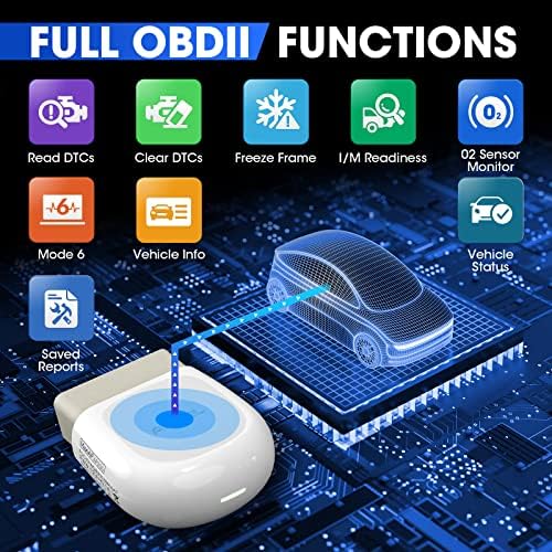 Autel MaxiAP AP200 OBD2 Scanner Bluetooth, Wireless OBD II Diagnostic Tool | Full System Diagnostics, 19 Reset Functions, AutoVIN