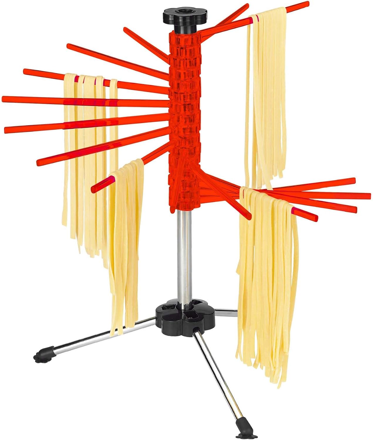 Fante's Collapsible Pasta Drying Rack, for Drying Spaghetti Fettuccine Angel Hair Linguini and Long Homemade Noodles