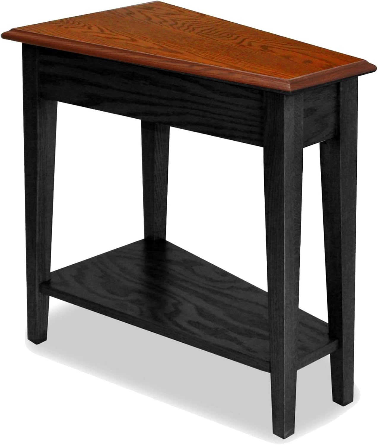 Leick Home Delton Wedge End Table, 17", Sienna