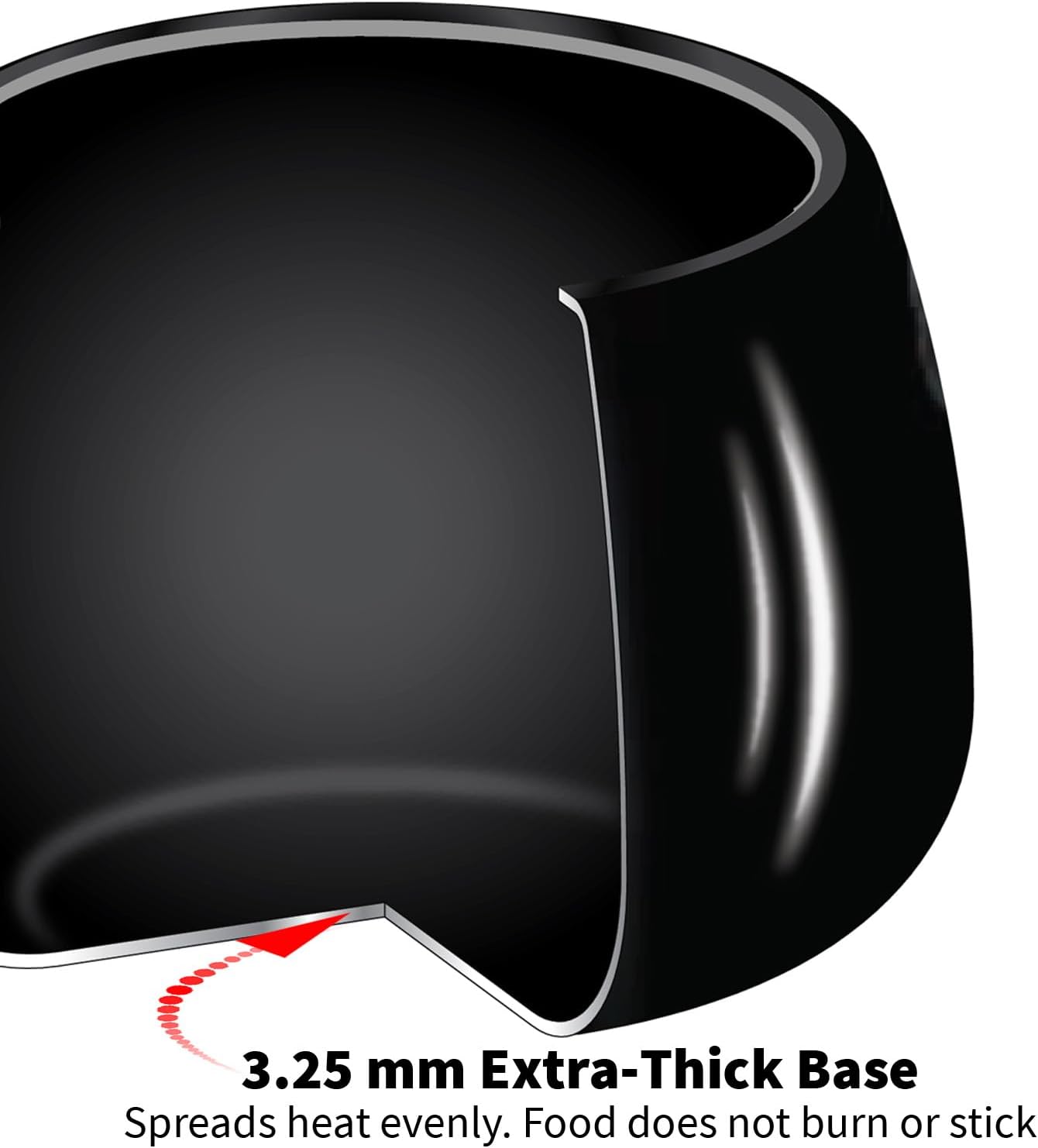 Hawkins 3.5 Litre Contura Black Pressure Cooker, Hard Anodised Inner Lid Cooker, Handi Cooker, Black (CB35)