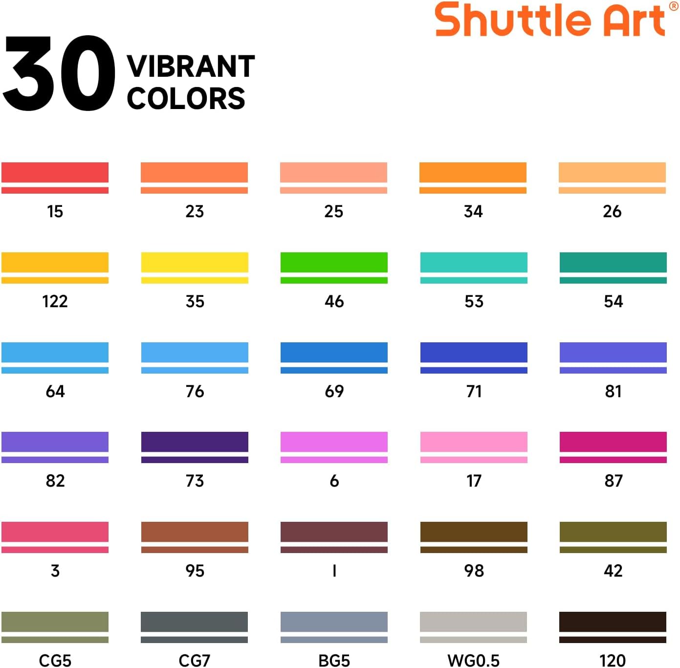 Shuttle Art 101 Colors Alcohol Markers