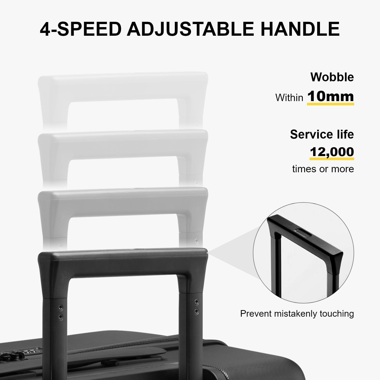 LEVEL8 Hard Shell Carry on Luggage Airline Approved, Carry-on Suitcases with Wheels, Lightweight Luminous Textured Hardside Travel Bag with Tsa Lock