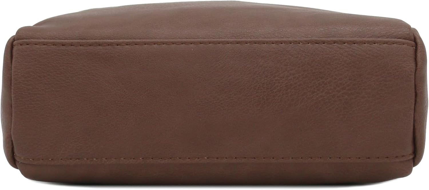 Triple Zip Small Crossbody Bag