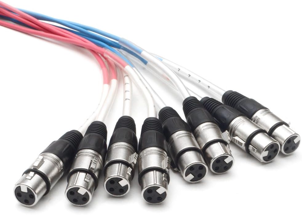 Seismic Audio SARLX-8x100 100-Feet 8-Channel XLR Snake Cable for Live, Recording, Studios, Gigs
