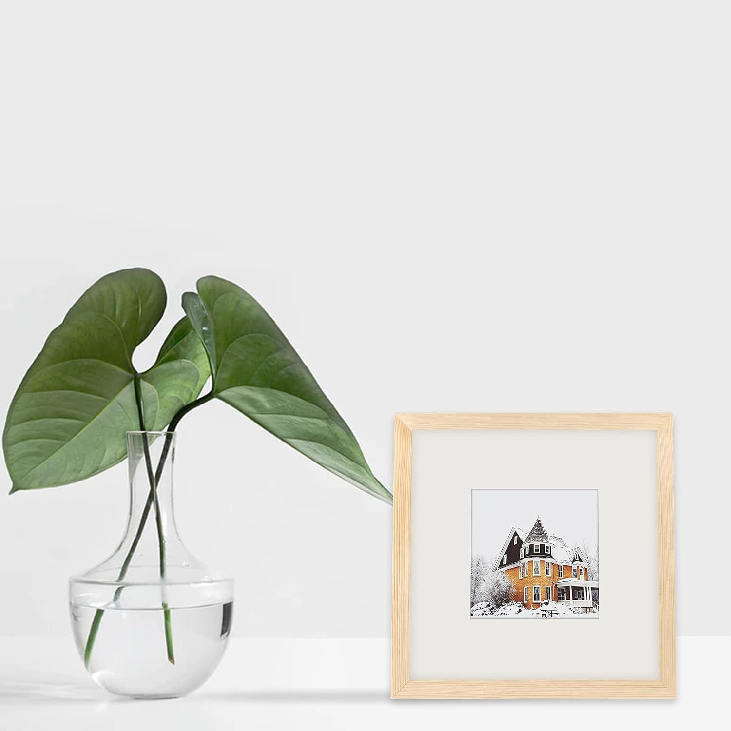 WUTL 8x8 Black Picture Frames Square