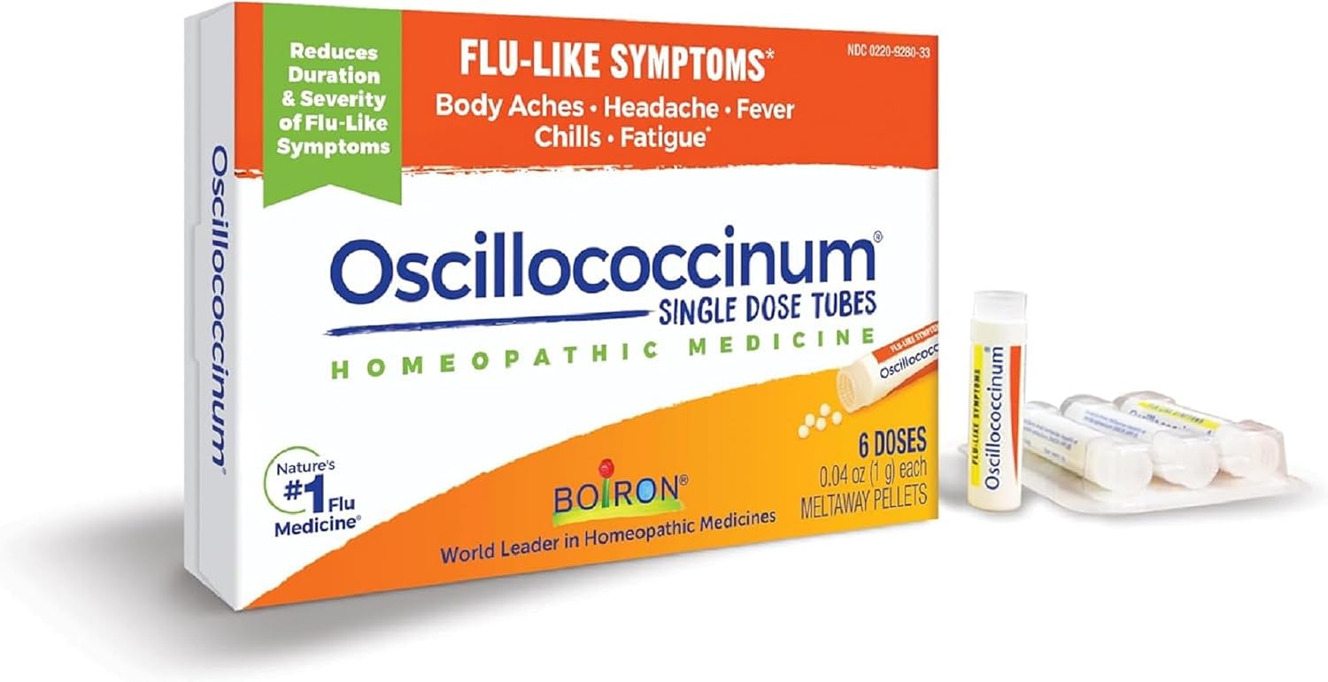 Boiron Oscillococcinum for Relief from Flu-Like Symptoms of Body Aches, Headache, Fever, Chills, and Fatigue - 30 Doses