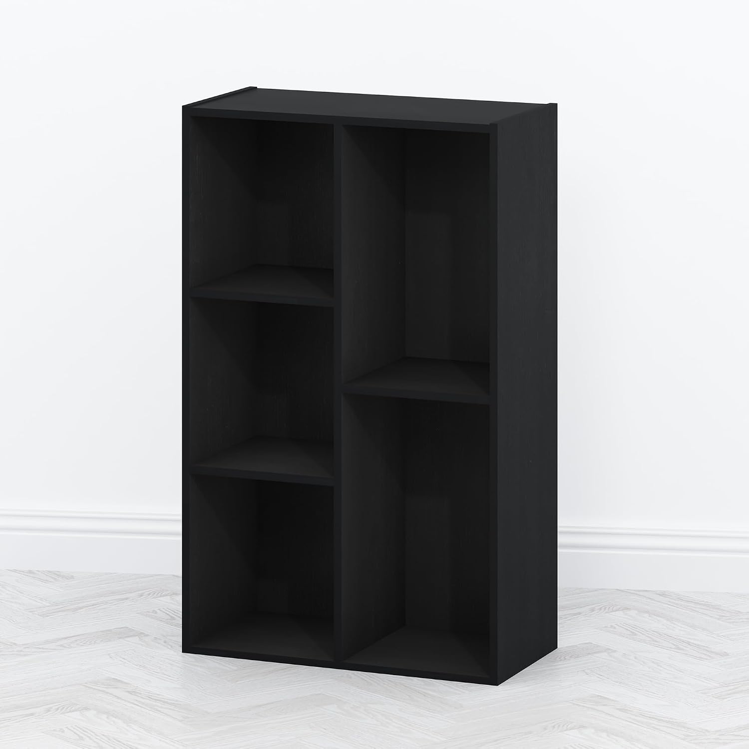 Furinno Moretti 3-Tier Metal Frame TV Stand, French Oak Grey