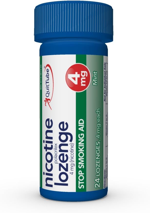 GoodSense Nicotine Polacrilex Lozenge 2 mg (Nicotine), Mint Flavor, Stop Smoking Aid; Quit Smoking with Nicotine Lozenge, 72 Count
