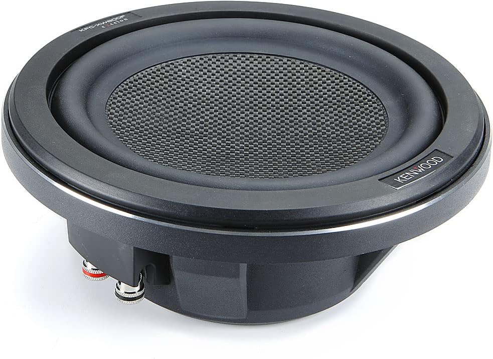 Kenwood EXcelon KFC-XW800F 600W Peak (150W RMS) 8" EXcelon Series Shallow-Mount Single 4 Ohm Slim Subwoofer