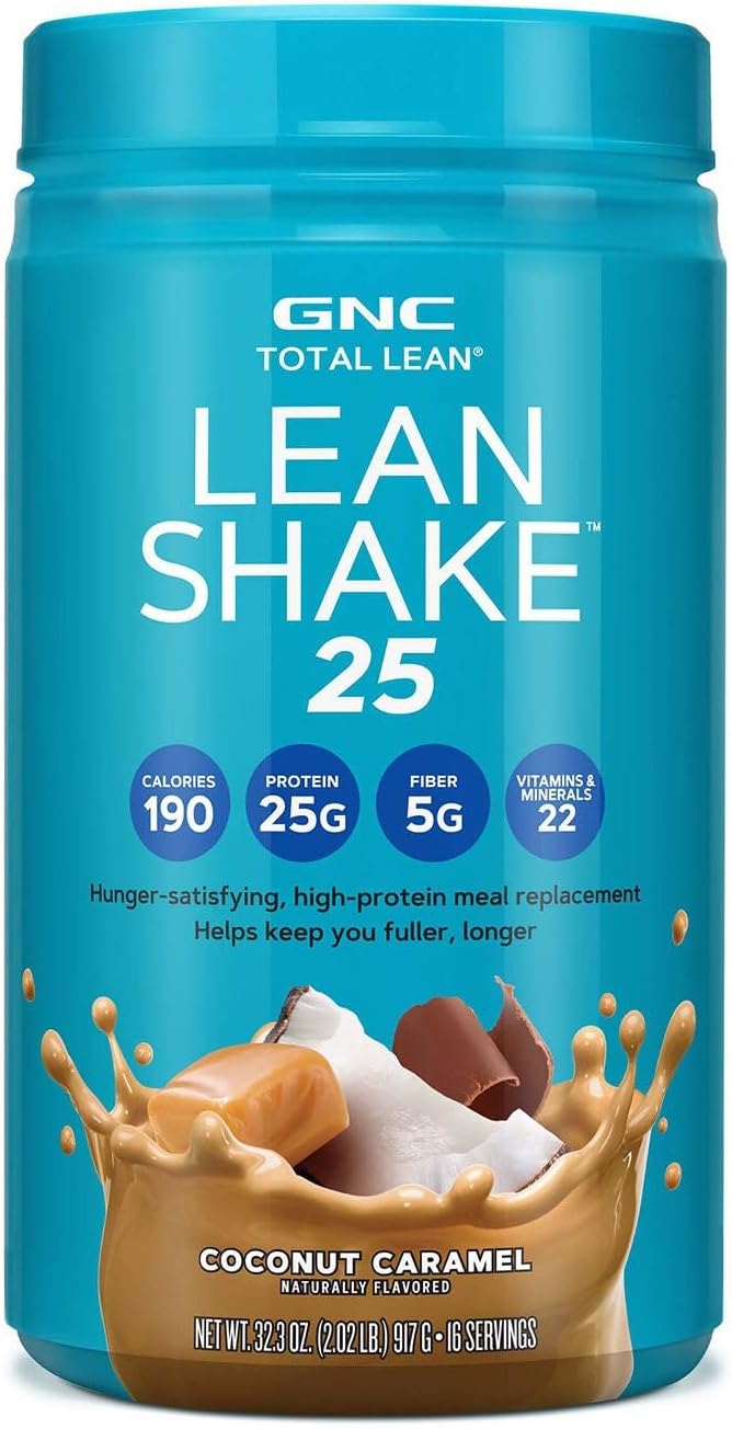 GNC Lean Shake 25 Protein Shake, Clinically Proven Weight Management, Meal Replacement, 25g Protein with Zero Added Sugar, Ready to Drink, Vanilla Bean, Pack of 12