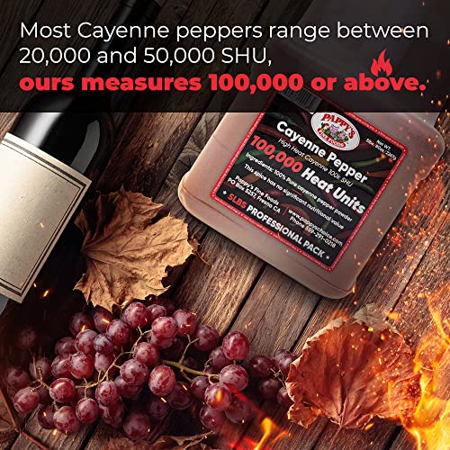 Cayenne Pepper Powder Bulk – 100,000 Heat Units - 5lb Jar.