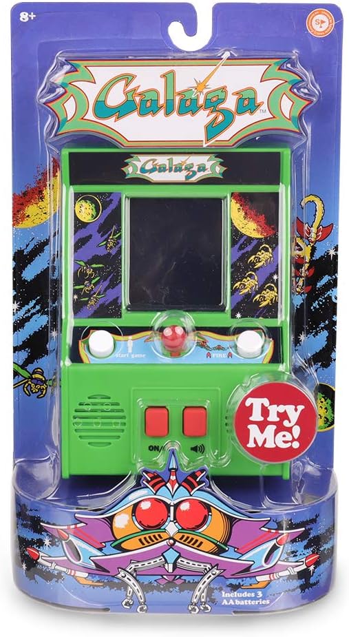 Basic Fun Galaga Mini Arcade Game (4C Screen)