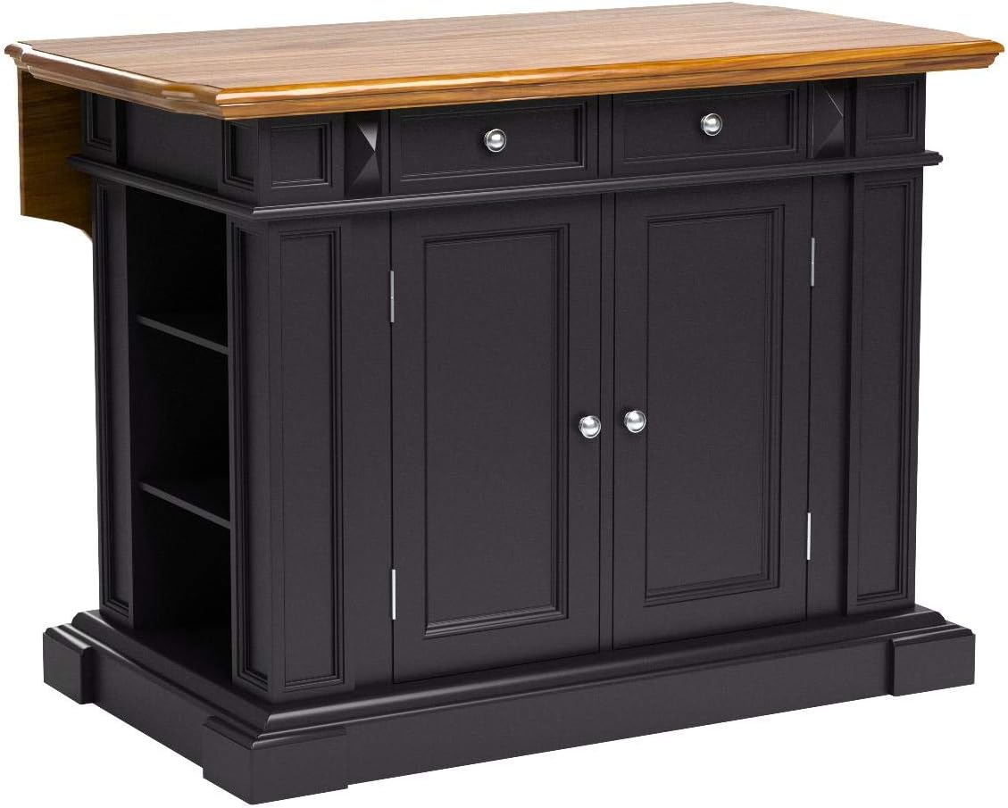 homestyles Americana Black Kitchen Island