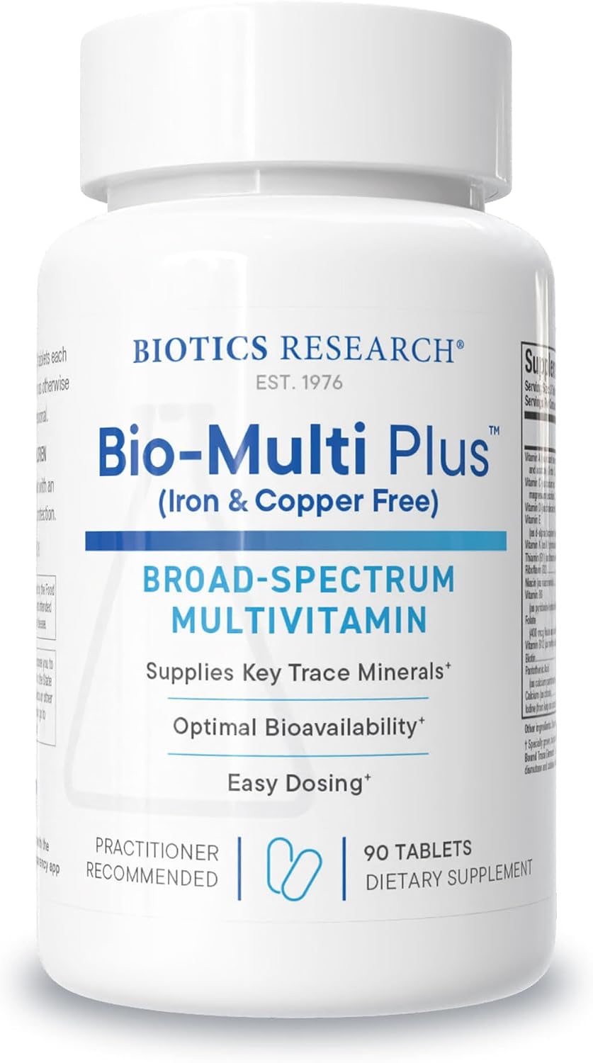 BIOTICS RESEARCH Bio Multi Plus Iron & Copper Free Multivitamins 270Tablets