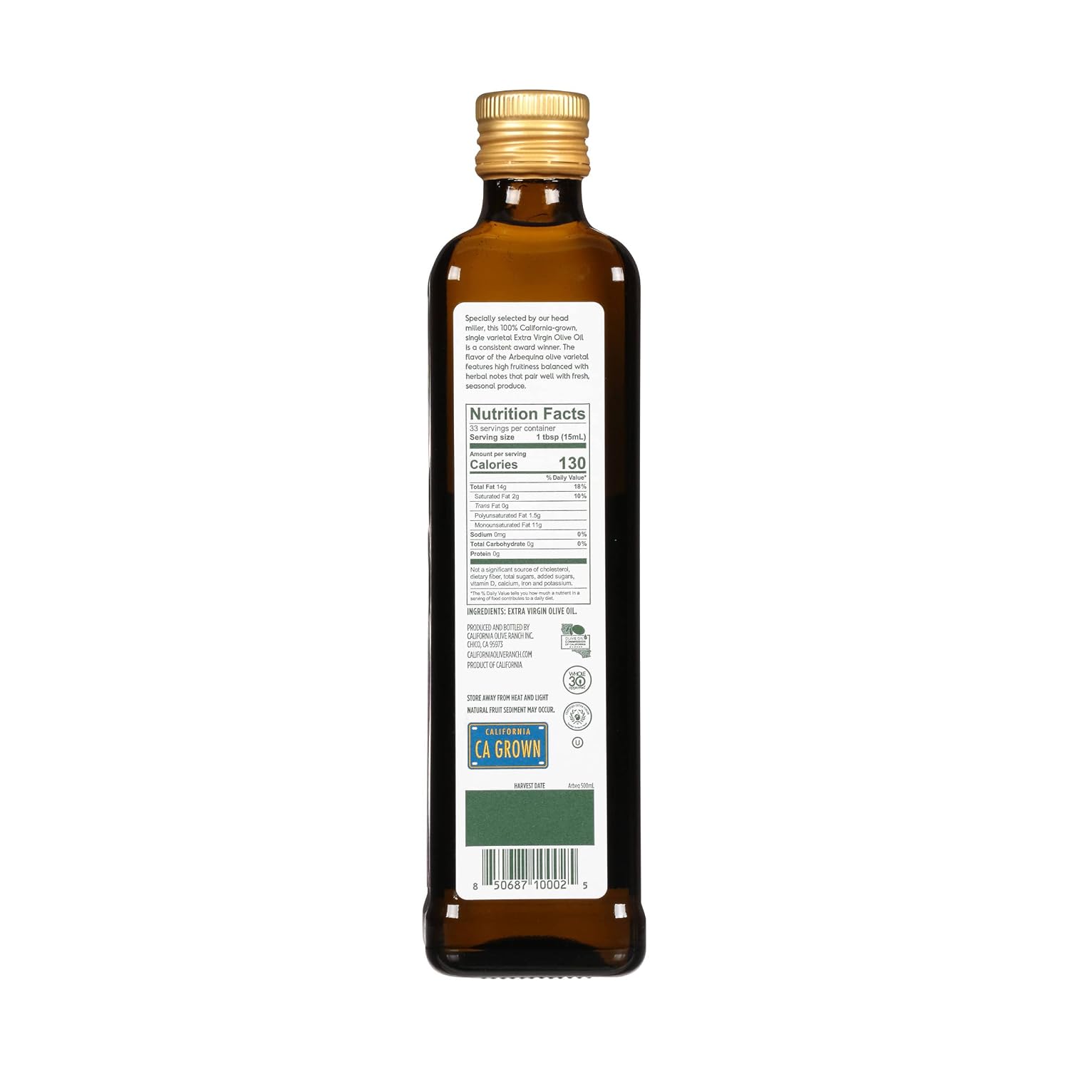 California Olive Ranch, California Reserve Collection, Olive Oil (Arbequina, Pack of 1)