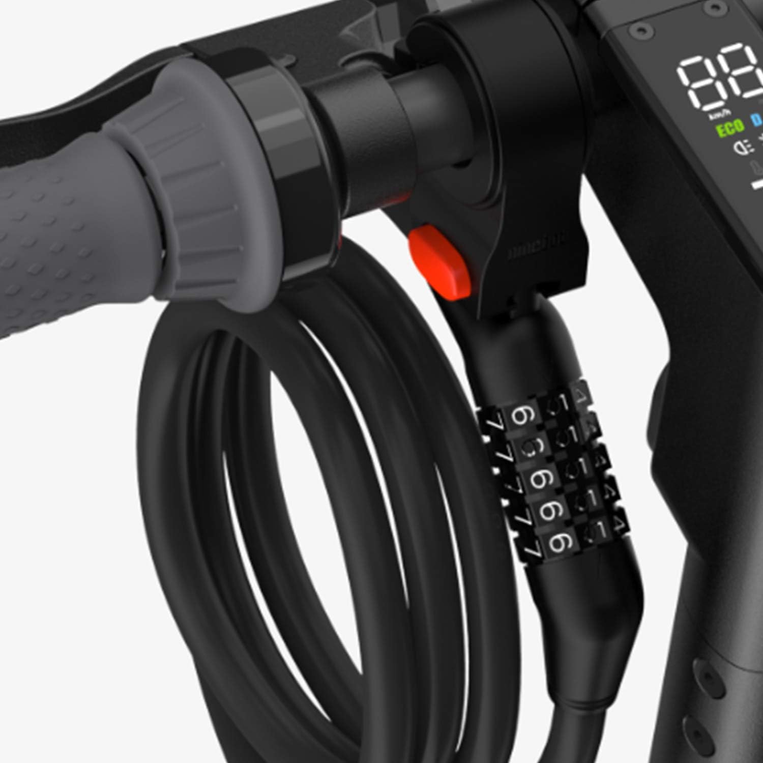 Segway Ninebot Password Cable Lock for Bikes and Scooters, Black