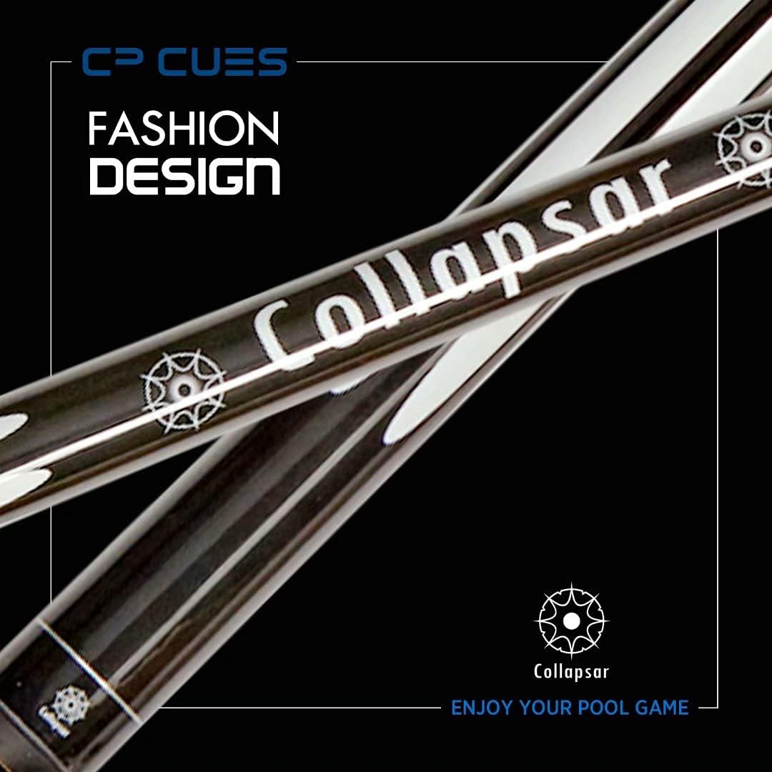 Collapsar Set of 4 Pool Cues 58 Inch 2-Piece Billiard House Bar Pool Cue Sticks