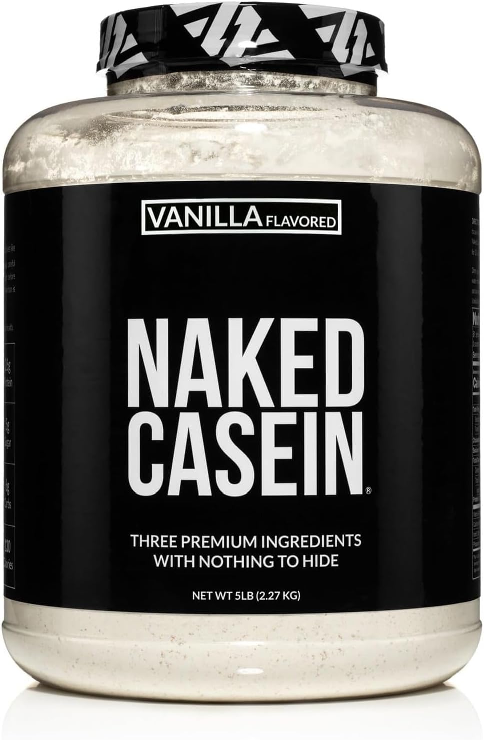 NAKED Casein - Vanilla Micellar Casein Protein - 5 Pound Bulk, NSF Certified, GMO-Free, Gluten-Free, Soy-Free, Preservative-Free - Stimulate Muscle Growth - Enhance Recovery - 61 Servings