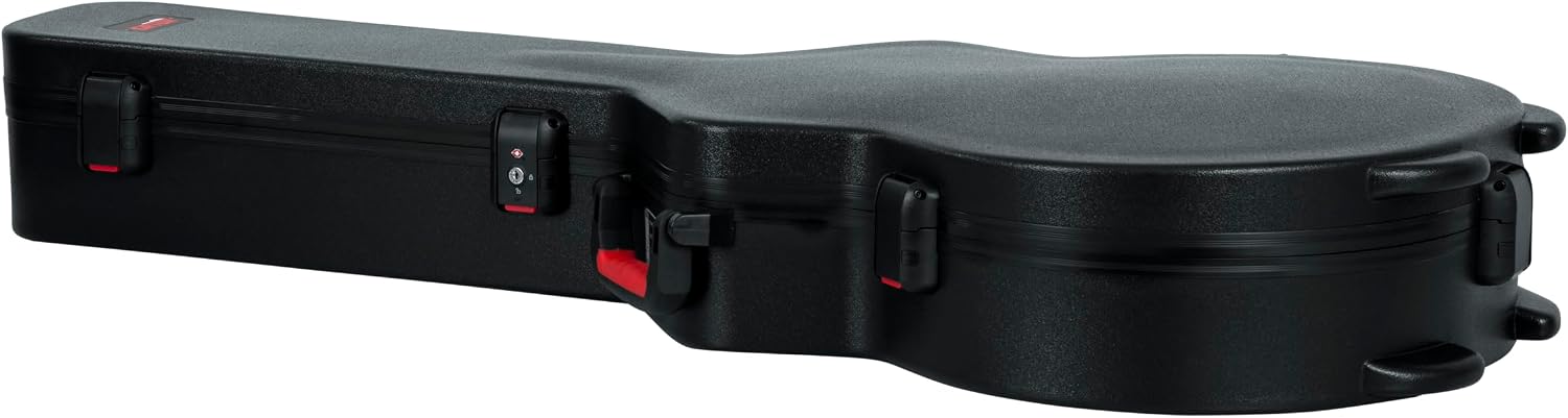 Gator Cases Molded Flight Case For SG Style Double Cut Away Guitars With TSA Approved Locking Latch, (GTSA-GTRSG)