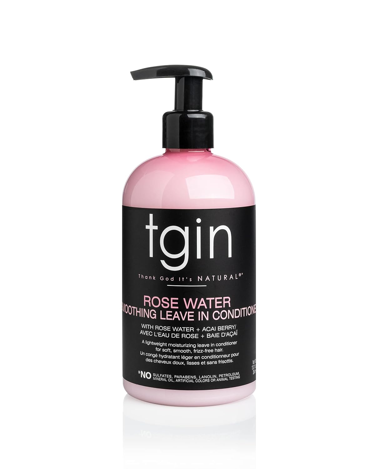 tgin Rose Water Smoothing Leave In Conditioner – Detangles & Defines Curls