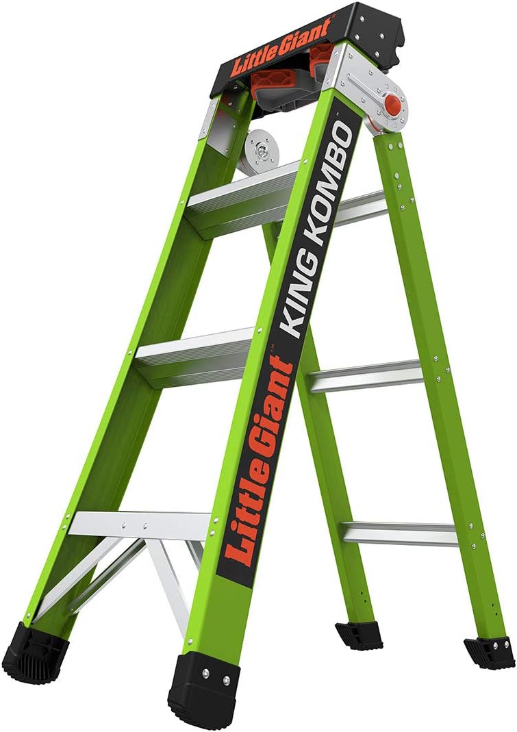 Little Giant King Kombo, 6 ft Fiberglass Multi-Position Ladder, 13906-001