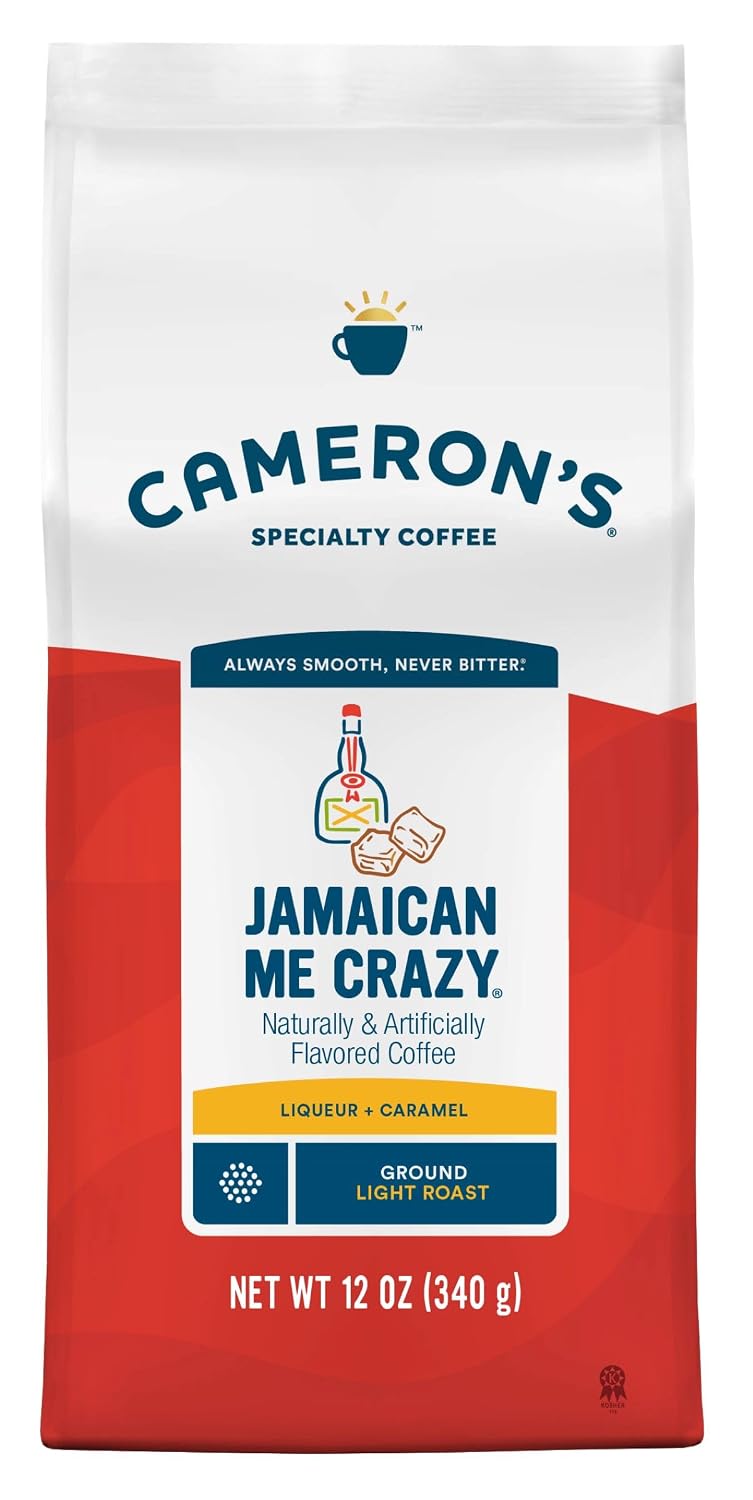 Cameron's Coffee Roasted Ground Coffee Bag, Flavored, Sea Salt Caramel, 32 Ounce
