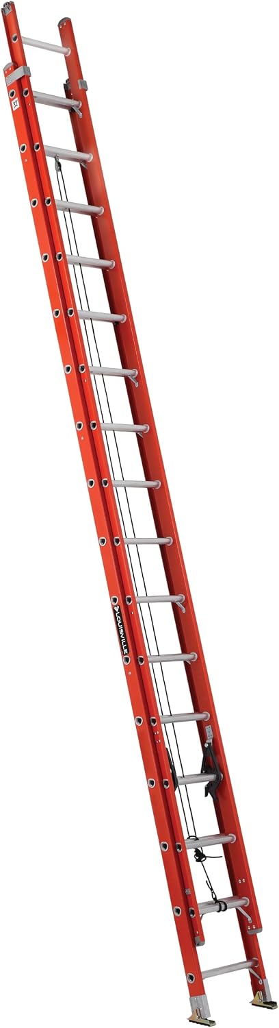 Louisville Ladder 16-foot Fiberglass Extension Ladder, 300-Pound Load Capacity, Type IA, FE3216