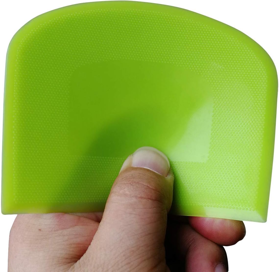 ALLTOP Bowl Spatula & Bench Scraper, Flexible Plastic Multipurpose Kitchen Pastry Cutter Tool