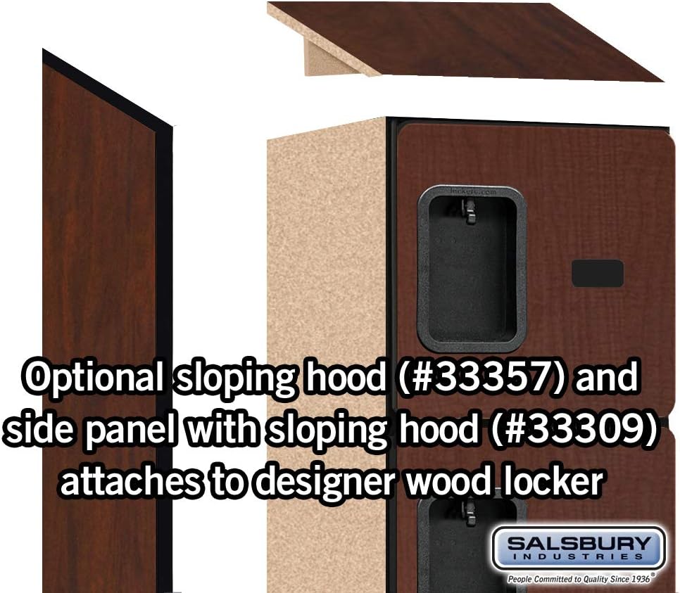 Salsbury Industries 36365MAH Six Tier Box Style Designer Wood Locker, 6' 3" x 15", Mahogany