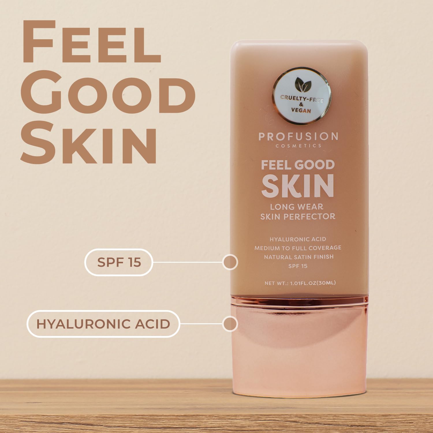 Profusion Cosmetics Lightweight Liquid Foundation for a Flawless and Elegant Radiance, Breathable Makeup that Improves Uneven Skin Tone