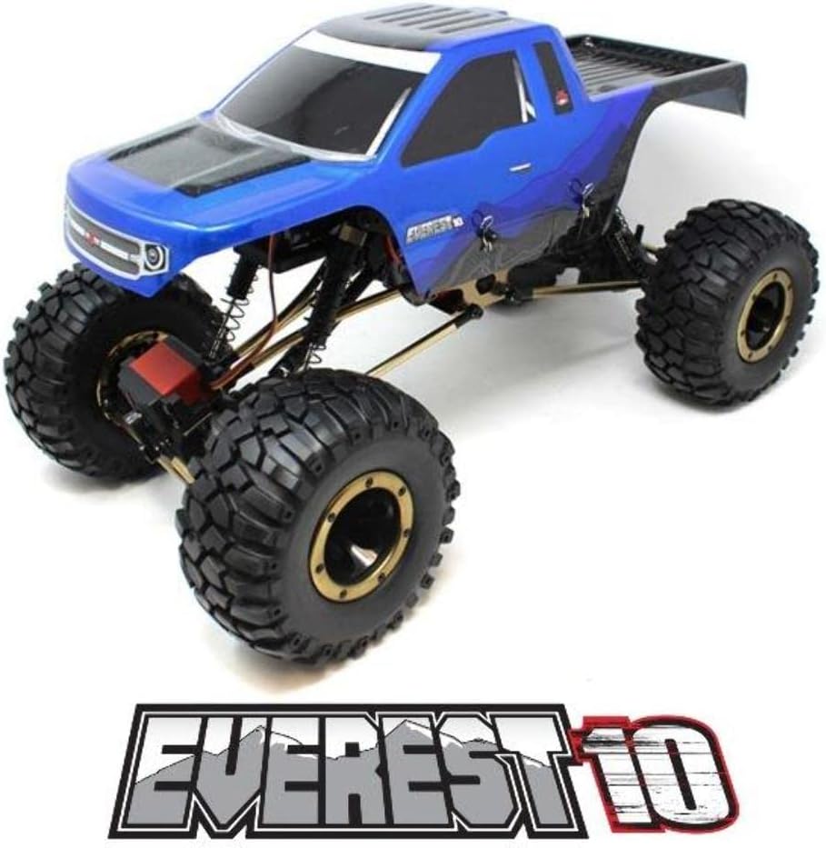 Redcat Racing Everest-10 Electric Rock Crawler with Waterproof Electronics, 2.4Ghz Radio Control (1/10 Scale), Blue/Black