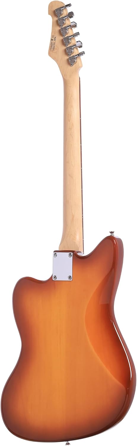 IYV IJG-200 TSB Strat Solid-Body Electric Guitar, Tobacco Sunburst
