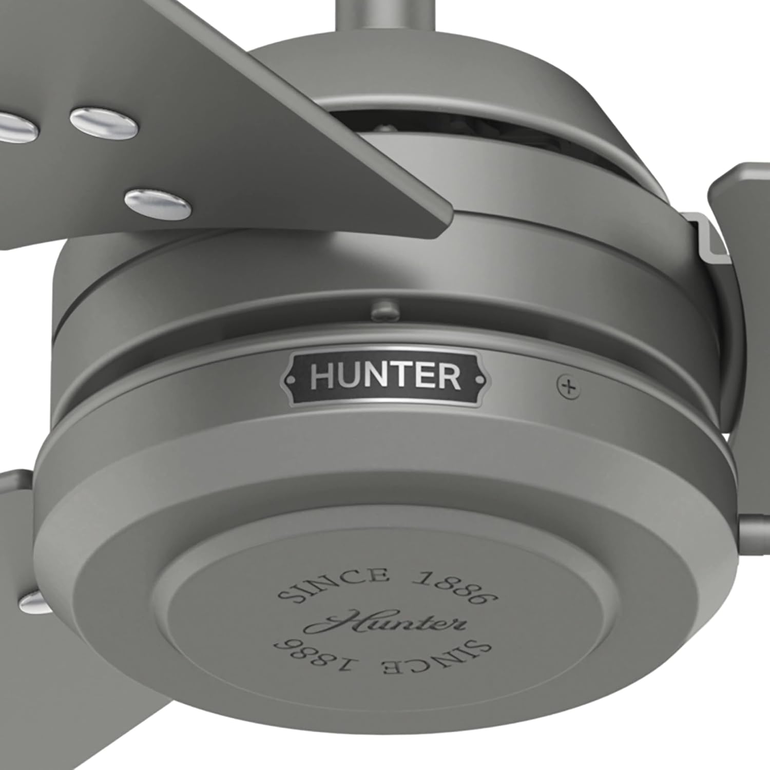 Hunter Cassius, Outdoor or Indoor, Ceiling Fan, 44 inch, Matte Black