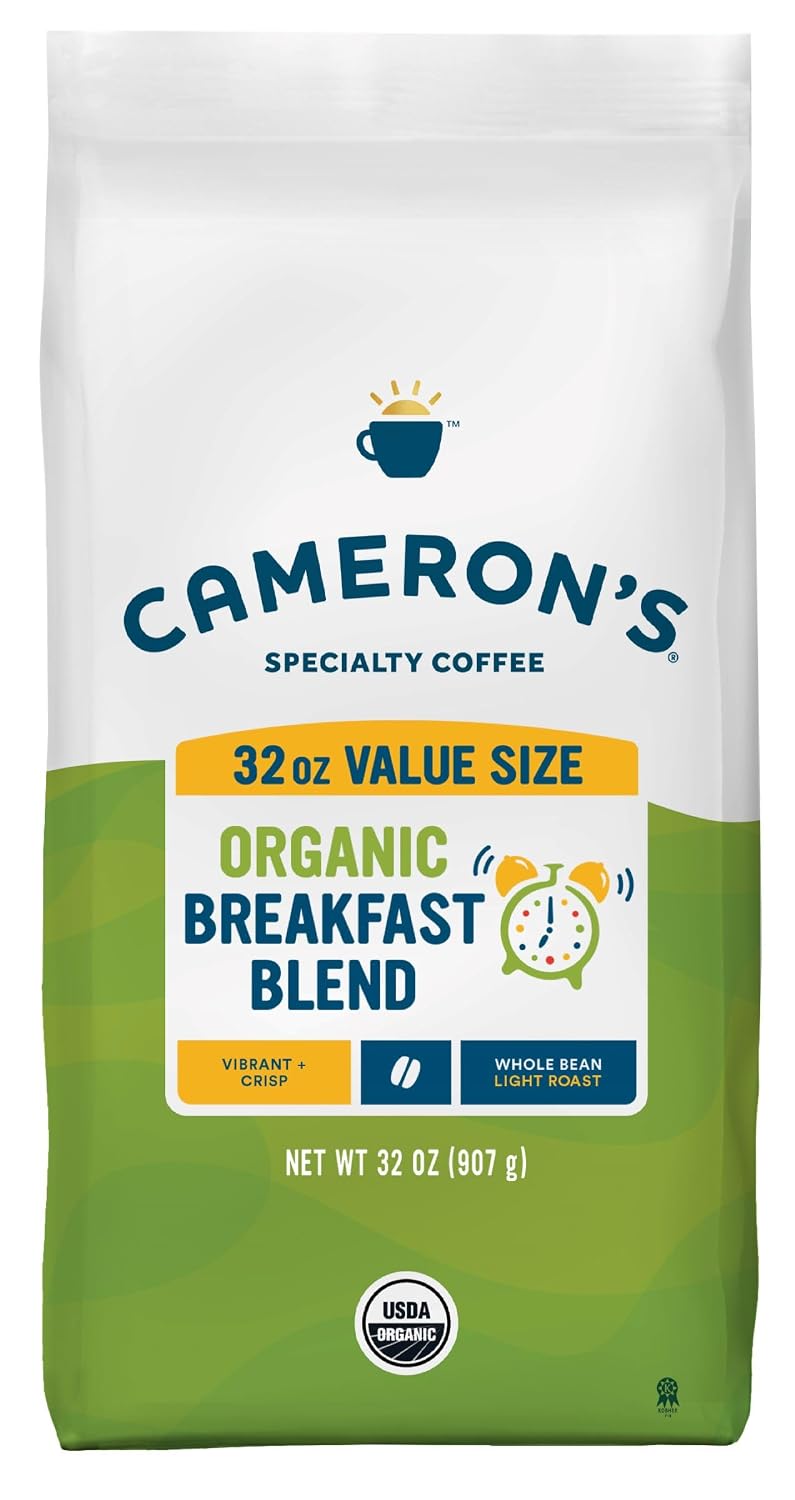 Cameron's Coffee Roasted Whole Bean Coffee, Flavored, Vanilla Hazelnut, 4 Pound