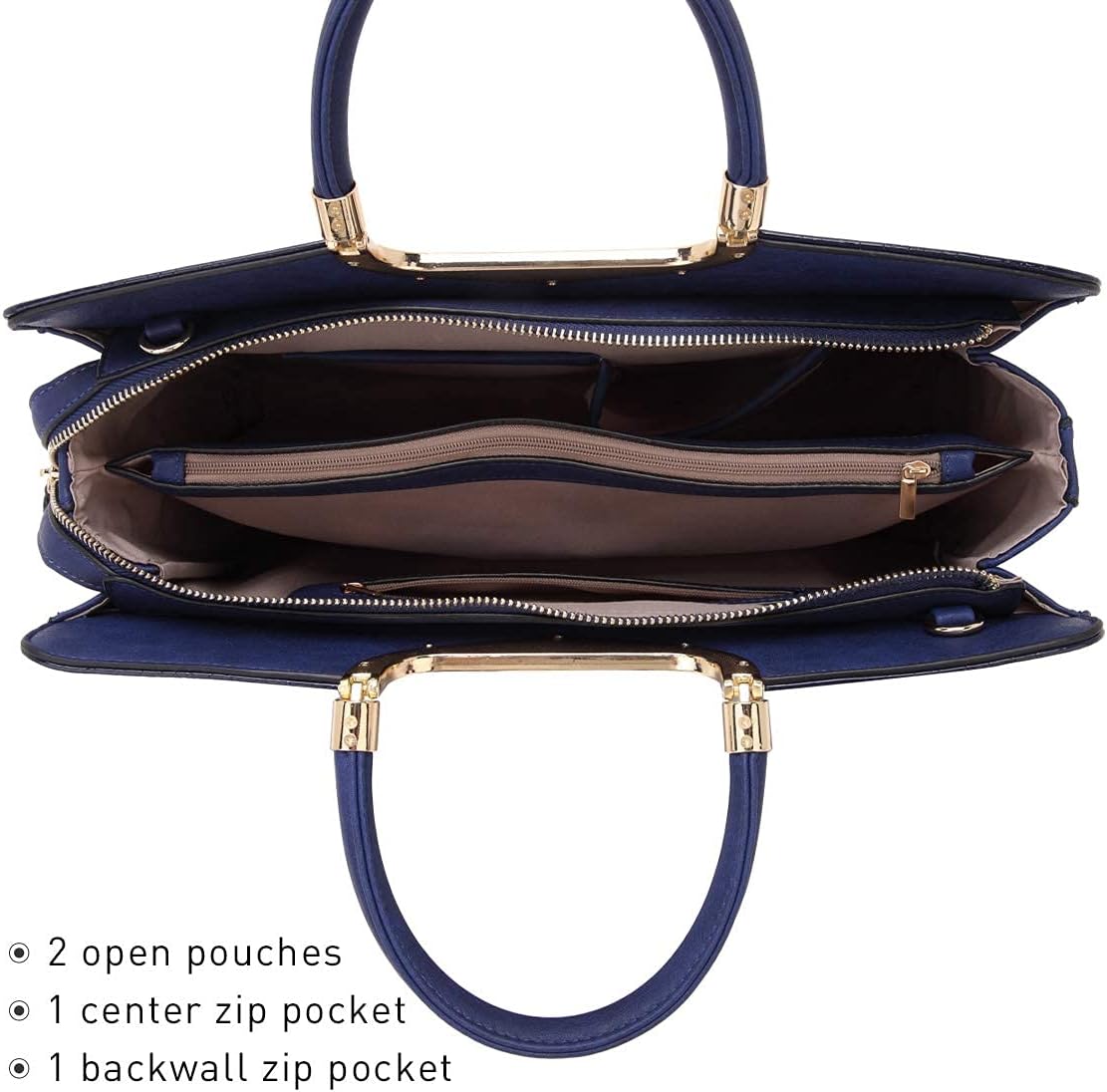 Womens Handbag Top Handle Shoulder Bag Tote Satchel Purse Work Bag with Matching Wallet