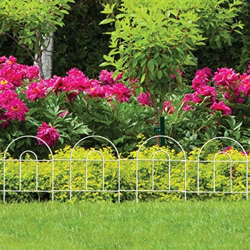 Origin Point Gard'n Border Round Folding Fence, Green, 10-Inch x 10-Feet