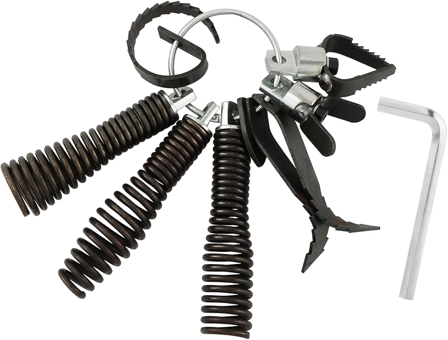Drain-Snake Drill Attachments, Auger Cutter Kit for Roots Grease and Stubborn Clogs, Used in 50FT-100FT Electric Snakes