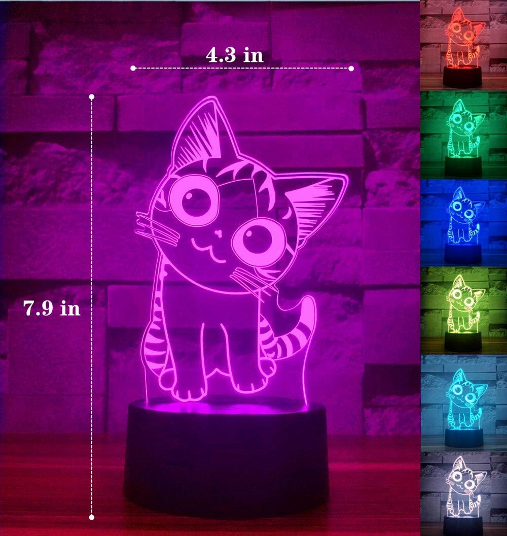 i-CHONY Dinosaur Toy T-Rex 3D Night Light for Kids, 16 Colors Dimmable Dinosaur Led Light with Remote & Smart Touch