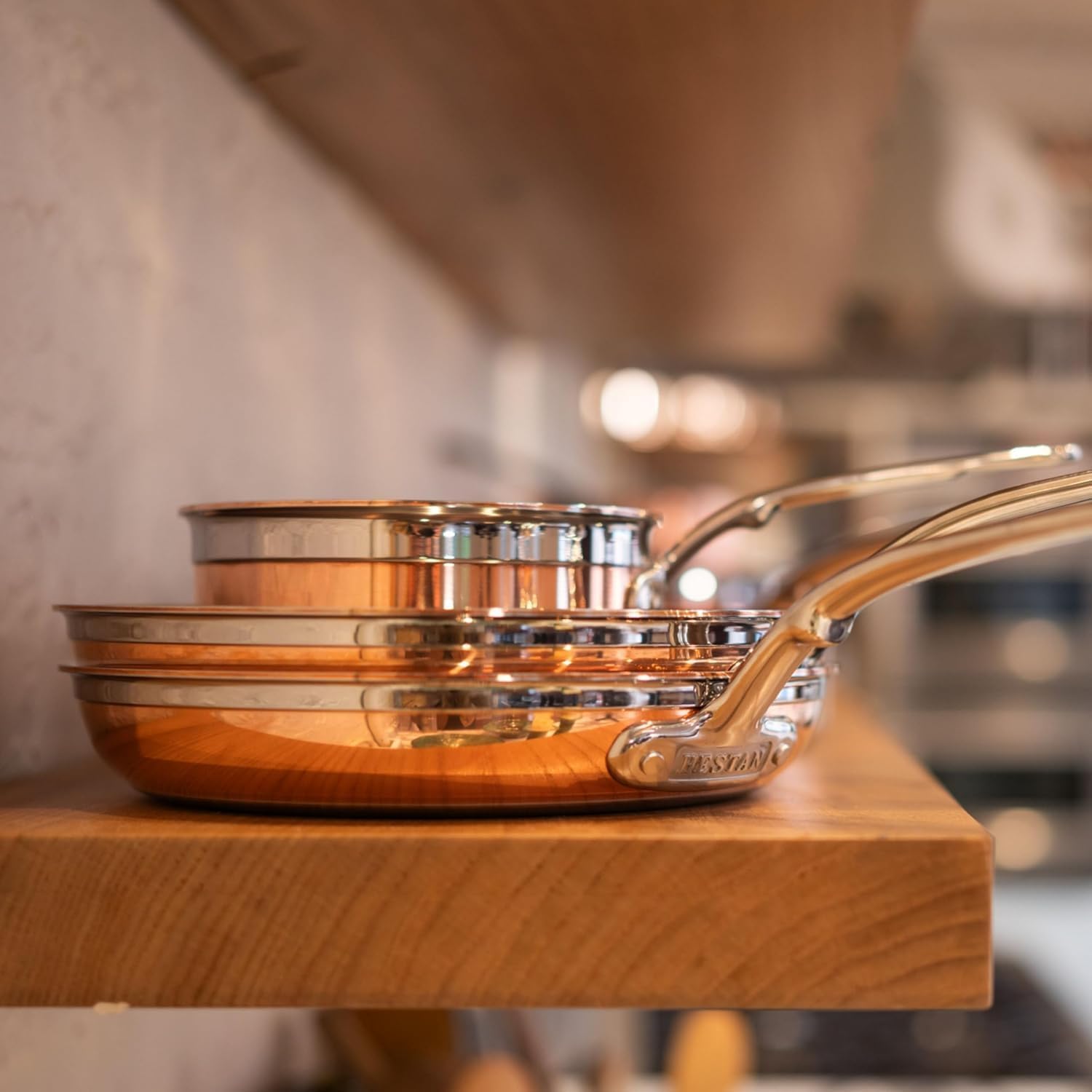 Hestan - CopperBond Collection - 100% Pure Copper Frying Pan, Induction Cooktop Compatible, 8.5-Inch