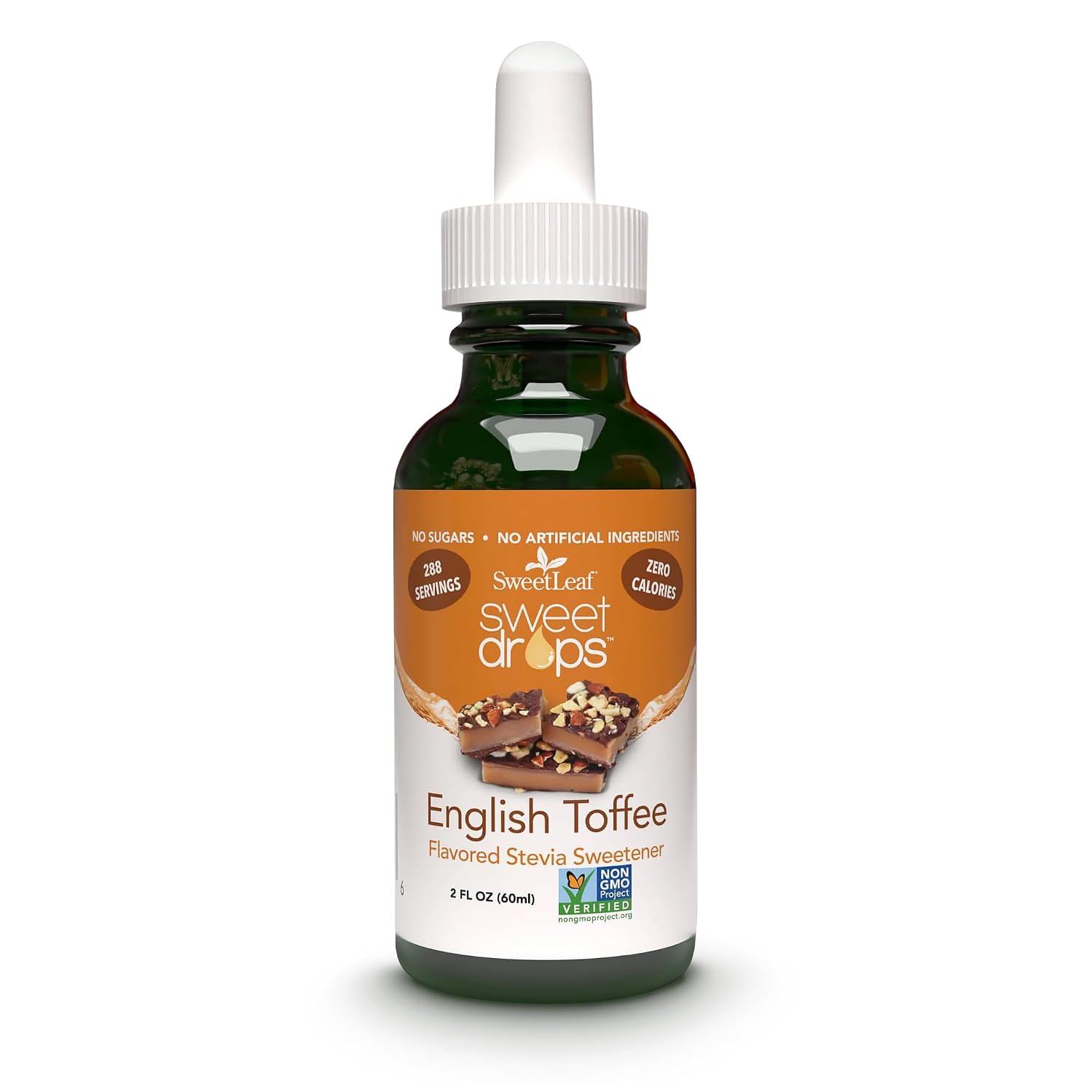 SweetLeaf Stevia Drops Liquid Sweetener, Cinnamon - 2 Fl Oz, Pack of 1 | Sweet Drops, Organic Stevia Leaf Extract, Zero Calorie, No Erythritol, Sugar Substitute, With Dropper