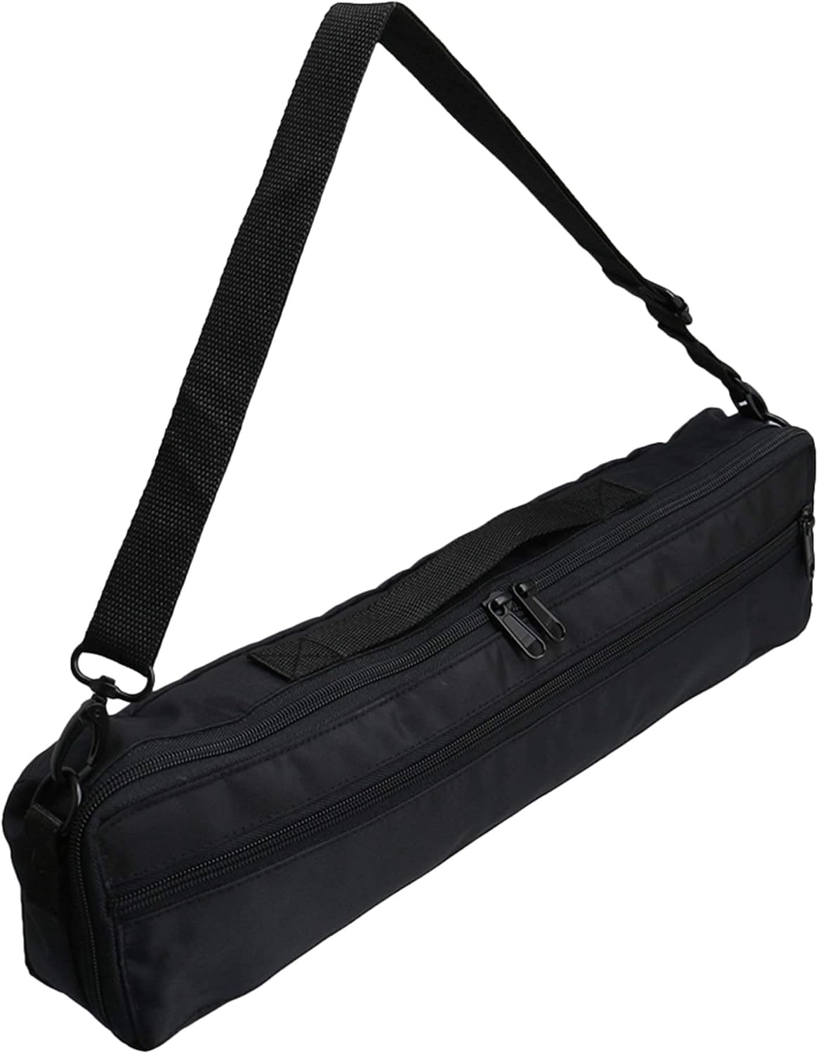 Mxfans Adjustable Shoulder Strap Flute Case Carrying Bag for 16 Holes C Foot Flute 16.14 Inch Length 4.13 Inch Width 2.56 Inch High