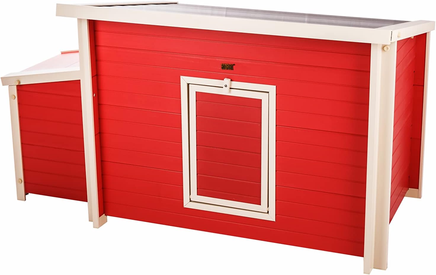 New Age Pet ECOFLEX Fontana Chicken Coop, Urban Barn for 2 to 3 Chickens, Easy Assembly, Eco Friendly & Durable, Tan