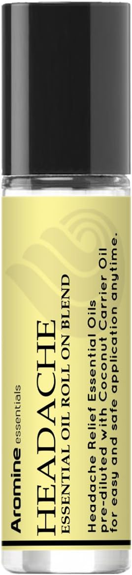 Peppermint Essential Oil Roll On, Pre-Diluted 10ml (Pack of 2). Premium Quality, Therapeutic Grade Topical Ready Aromatherapy Oil