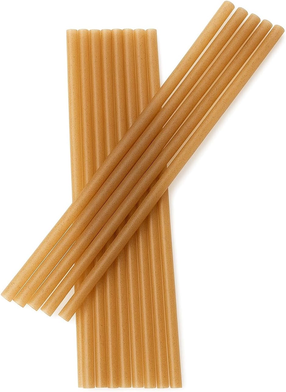 Agave Fiber Straws, 50-Pack, Individually Wrapped, for Smoothies & Cocktails