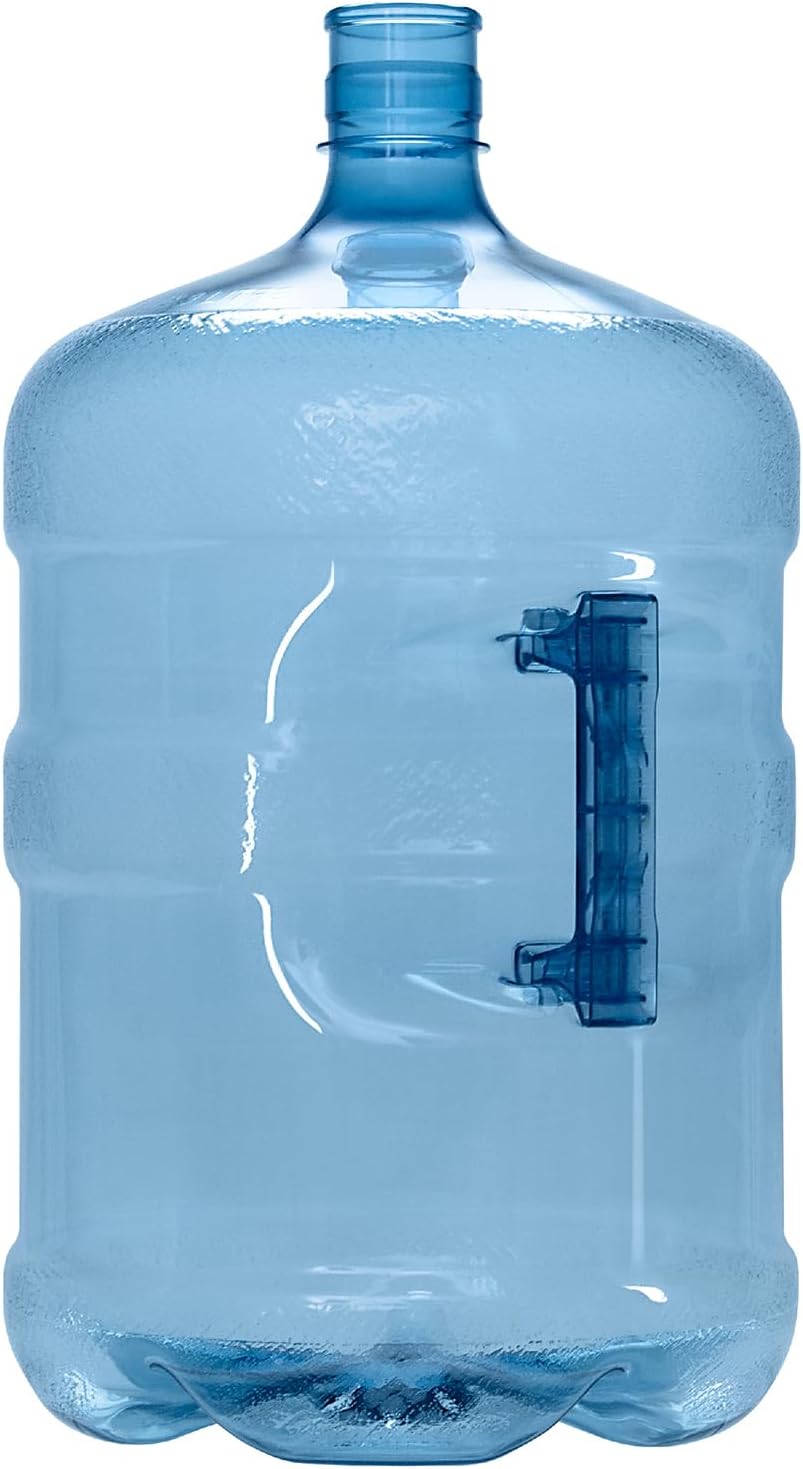 Brio 5 Gallon Plastic Crown Cap Reusable Water Bottle Container