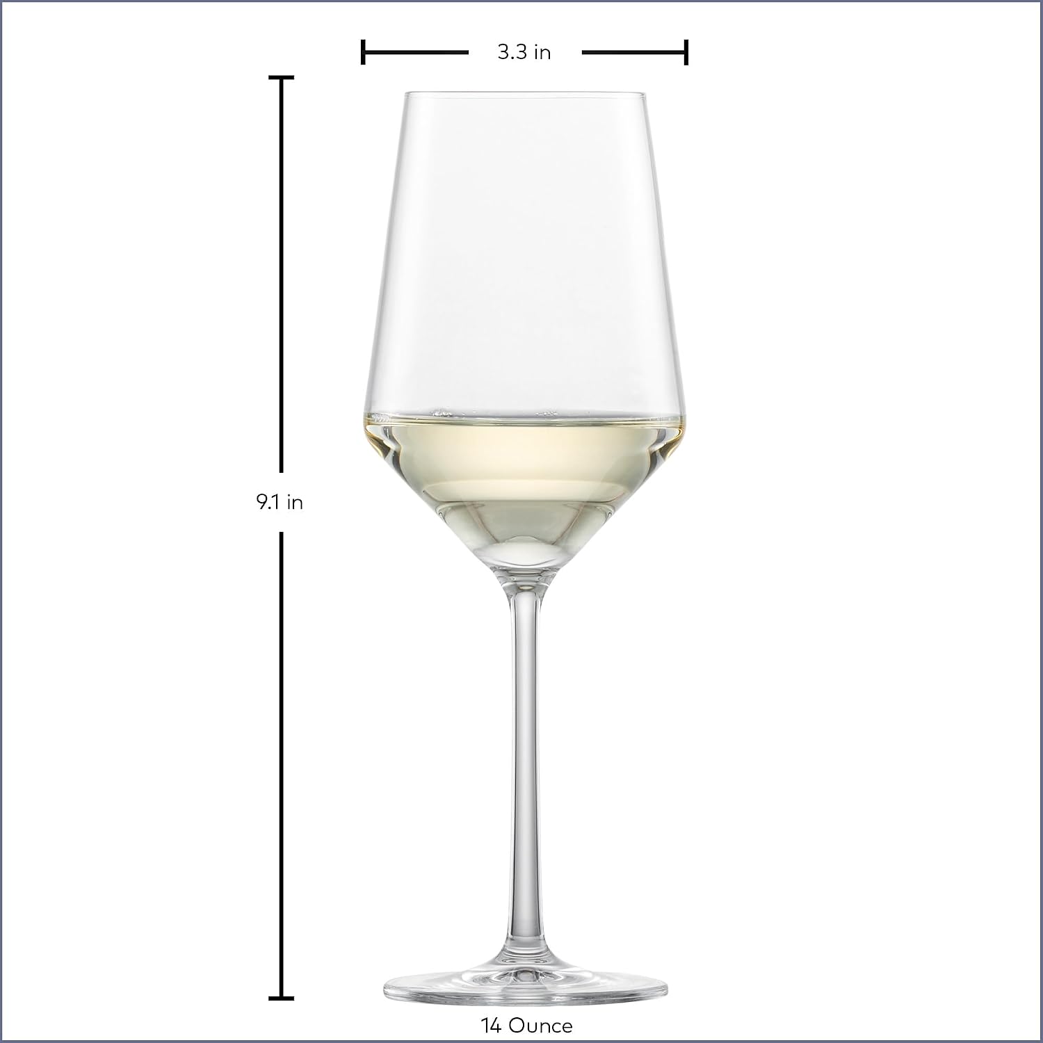 Zwiesel Glas Pure Burgundy Red Wine Glass (Set of 4), Graceful Burgundy Glasses for Red Wine, Dishwasher-Safe Tritan Crystal Glasses, Made in Germany (23 Ounce)